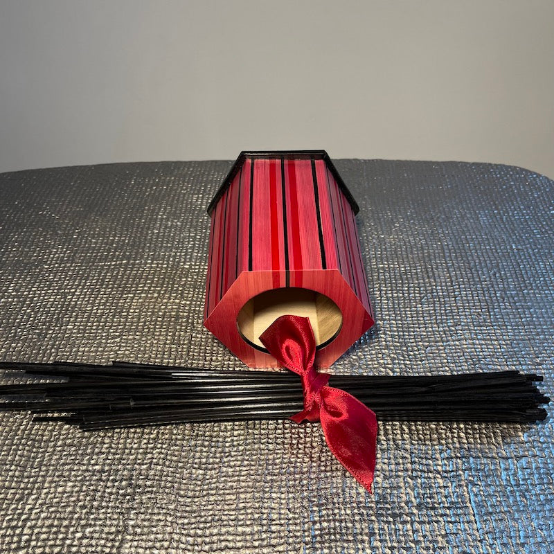 Pot à crayon rose et noir