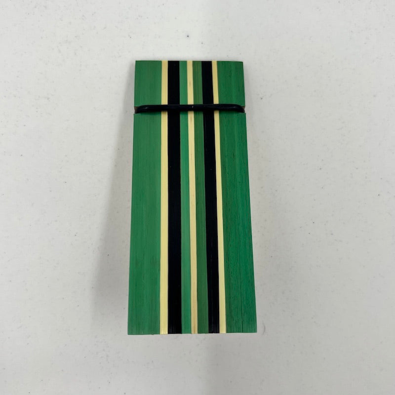 Pince à photo vert et crème